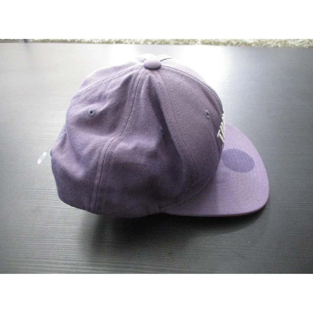 Oklahoma City Thunder Hat Cap Mens Snap Back Purple NBA Basketball Mitchell Ness